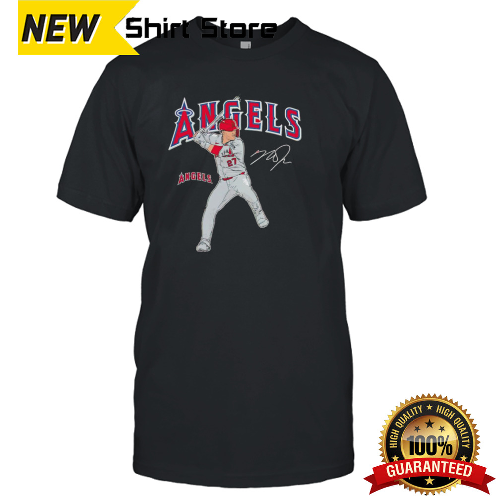 Mike Trout Los Angeles Angels Player Swing signature shirt