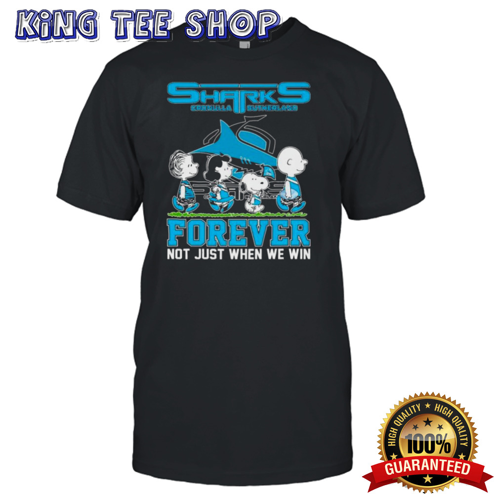 Peanuts Characters Abbey Road Cronulla Sutherland Sharks Forever Not Just When We Win Shirt