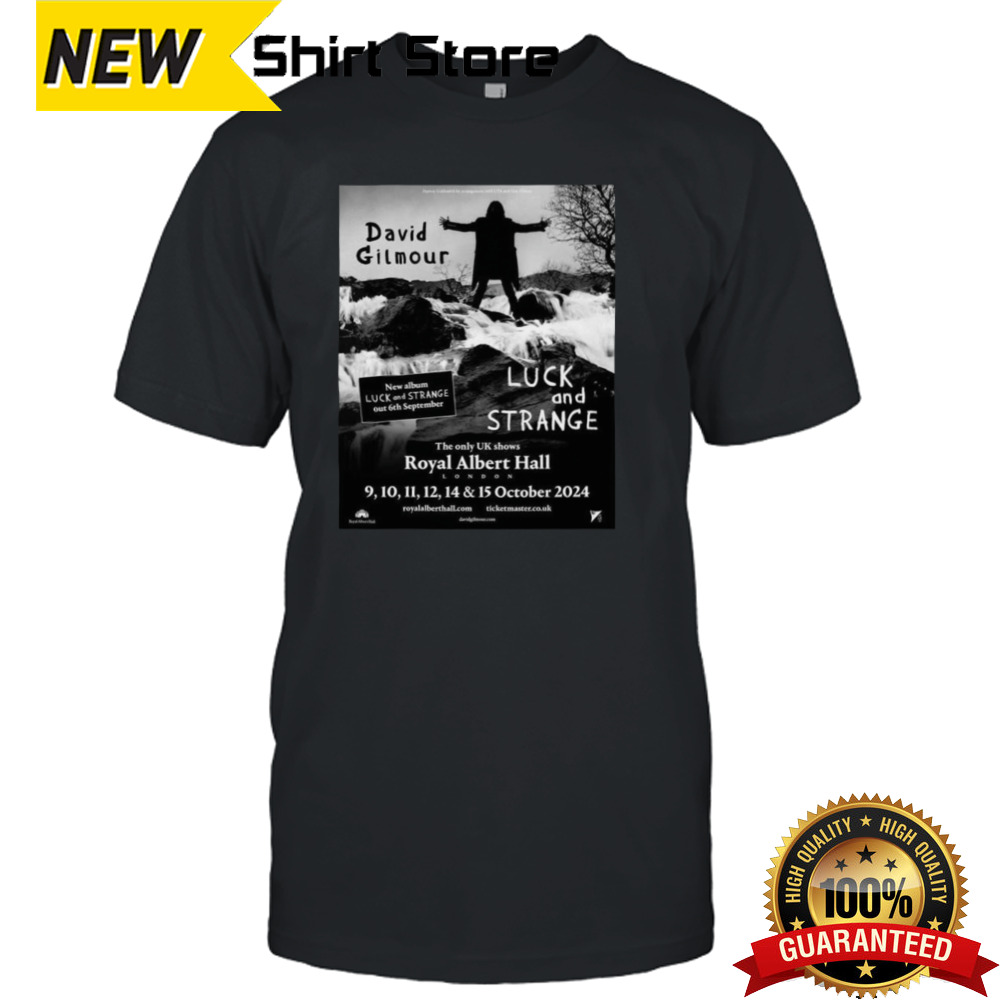 David Gilmour Launching Royal Albert Hall Residency 2024 T-shirt