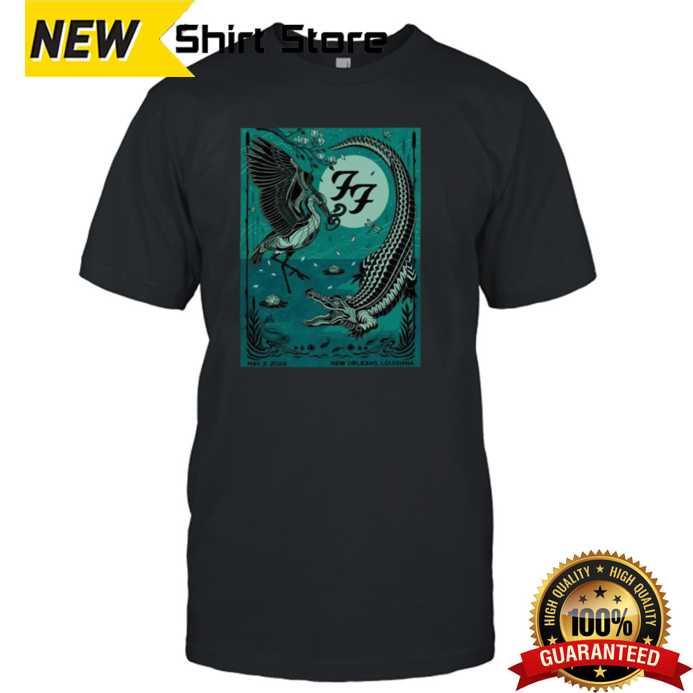 Foo Fighters 2024 New Orleans Jazz Fest Poster Shirt