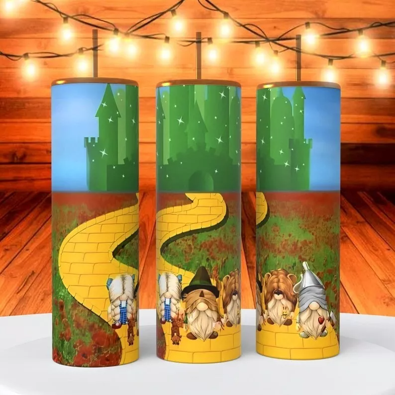 Gnomes Wizard Of Oz On 20 Ounce Sublimated Tumbler Insulated Coffee Cup