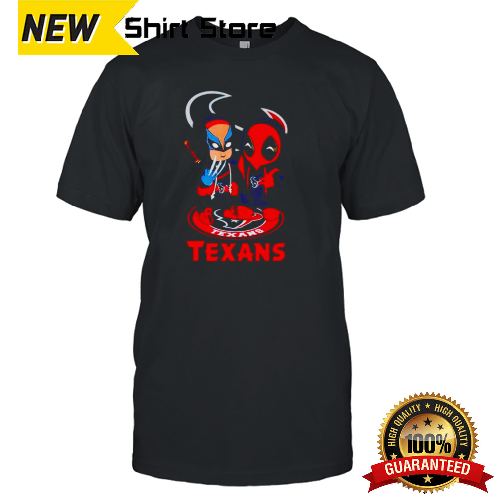 Houston Texans Marvel Wolverine and Deadpool True friends shirt