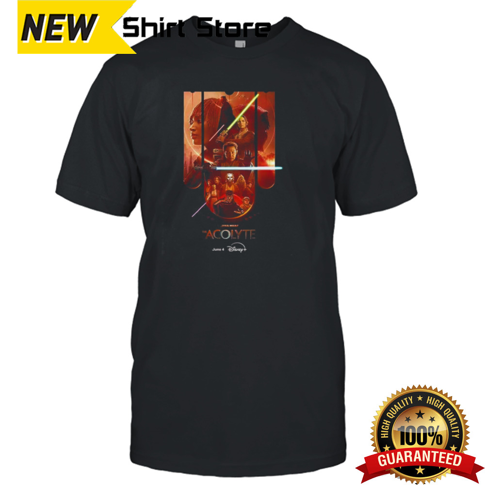 Incredible Poster For Star Wars The Acolyte Releasing June 4 On Disney T-Shirt