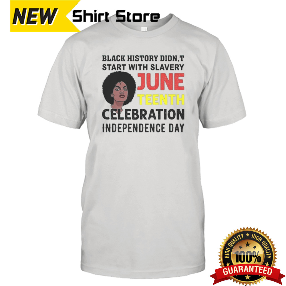 Juneteenth Celebration Independence Day Graphic shirt