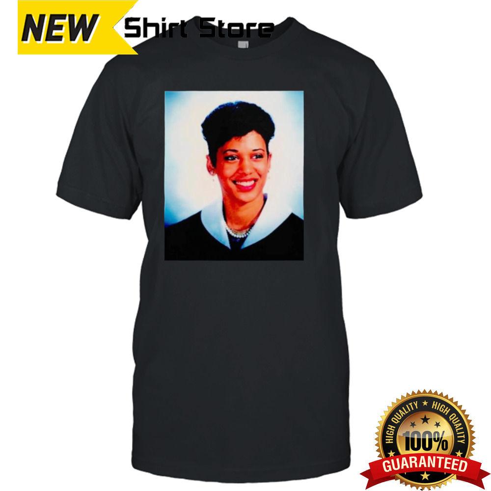 Kamala Harris school photo shirt