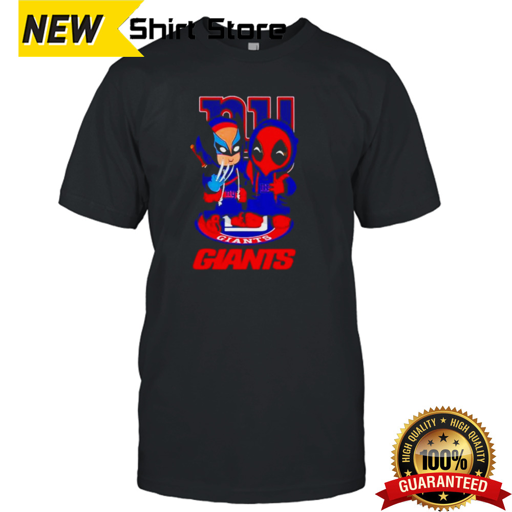 New York Giants Marvel Wolverine and Deadpool True friends shirt