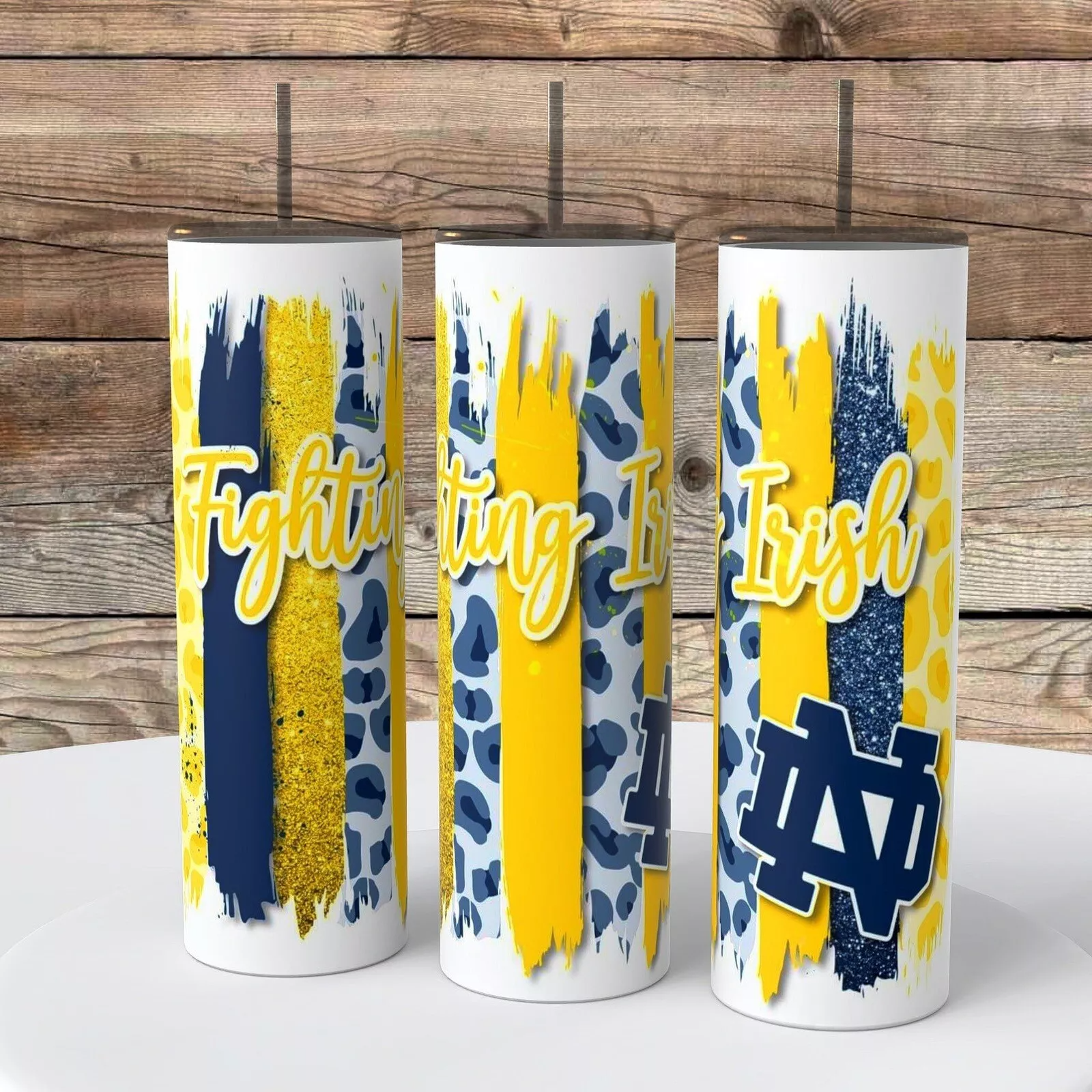 Notre Dame Fighting Irish Tumbler 20 Ounce Insulated Coffee Cup