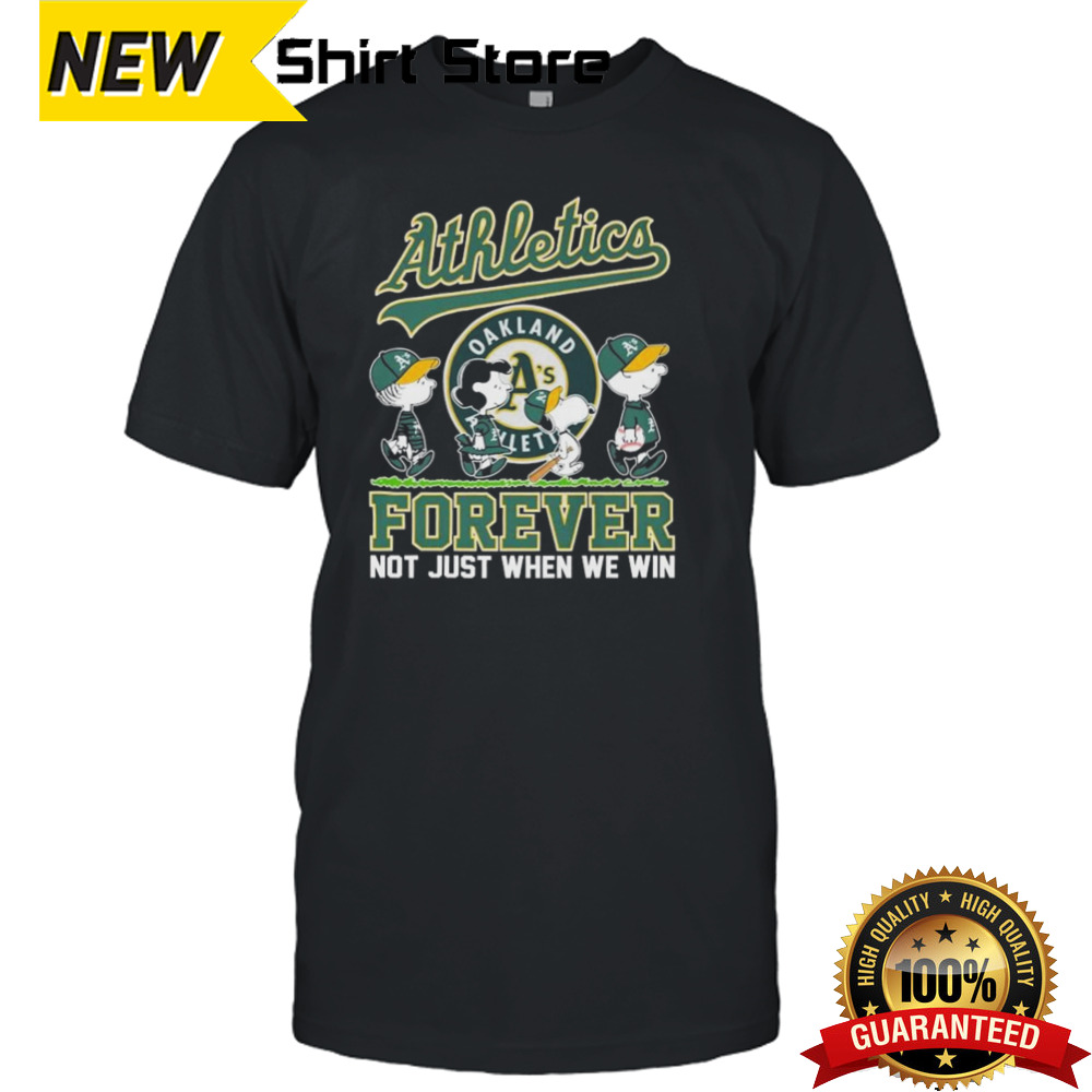 Peanuts Characters Abbey Road Oakland Athletics Forever Not Just When We Win Shirt