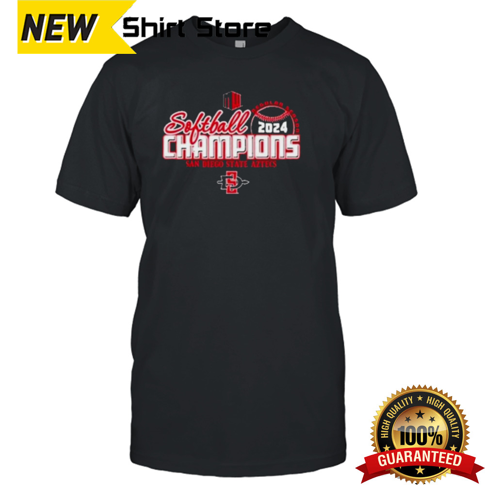 SDSU Aztecs 2024 Softball Mountain West Conference Champions Shirt