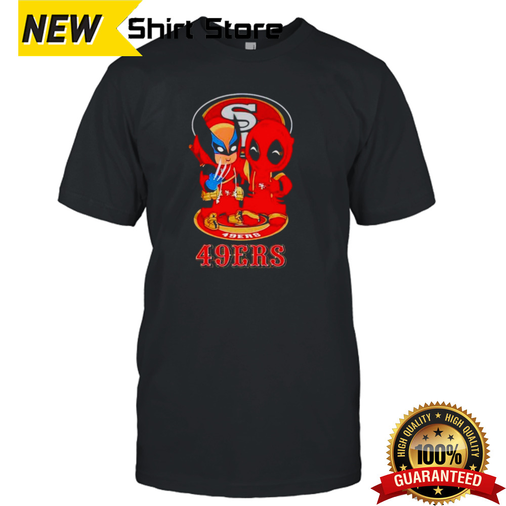 San Francisco 49ers Marvel Wolverine and Deadpool True friends shirt