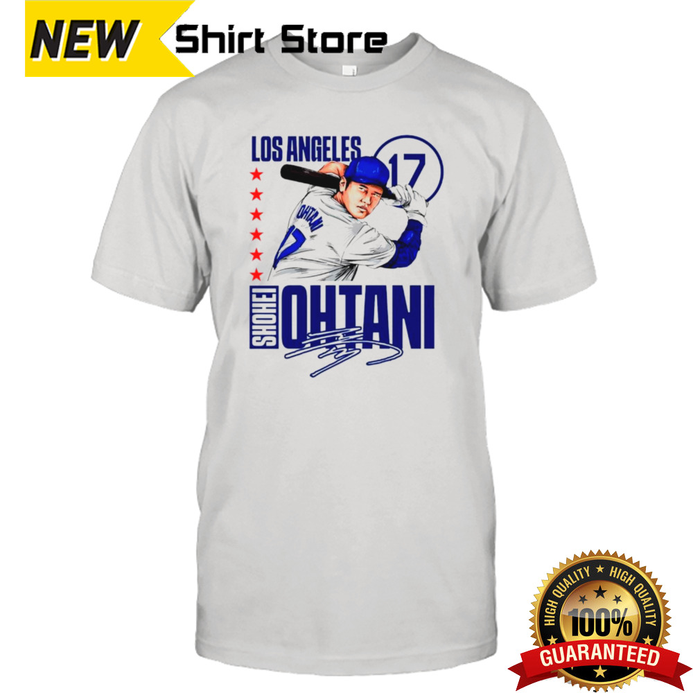 Shohei Ohtani 17 Los Angeles Dodgers Baseball Player signature shirt