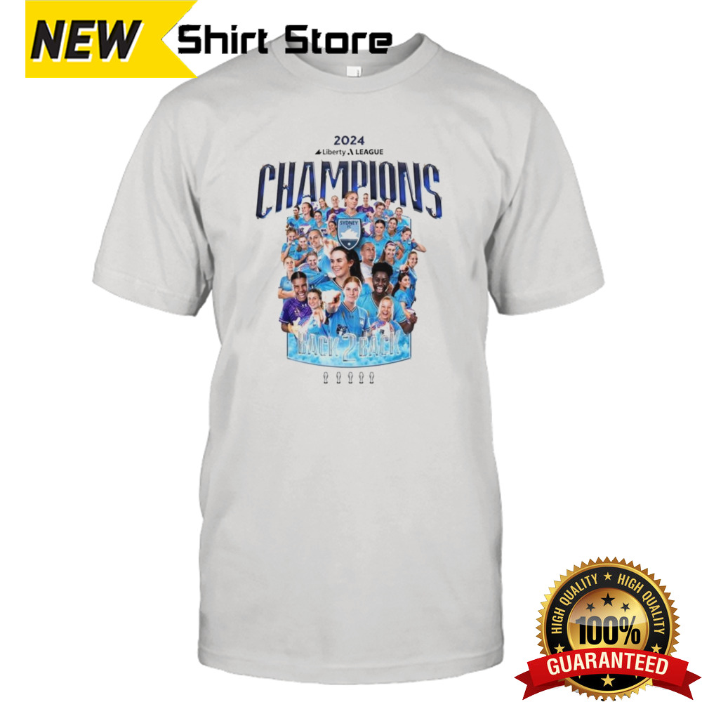 Sydney FC 2024 Liberty League Champions Back 2 Back Shirt