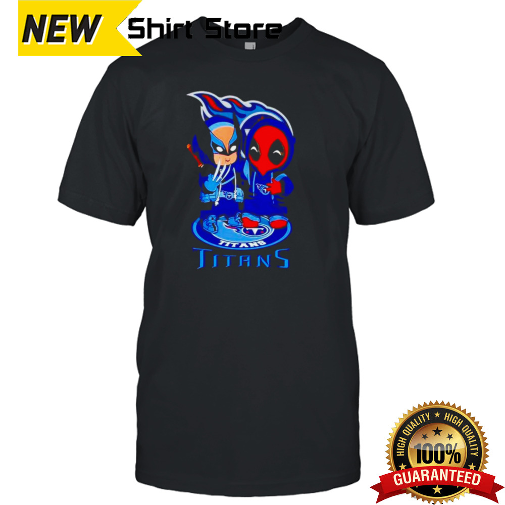 Tennessee Titans Marvel Wolverine and Deadpool True friends shirt