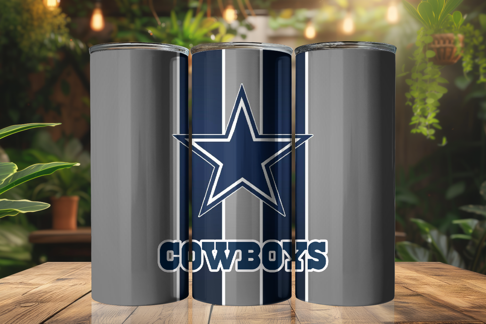 Tumbler Skinny 20oz With Lid - Dallas Cowboys - Nfl - Football