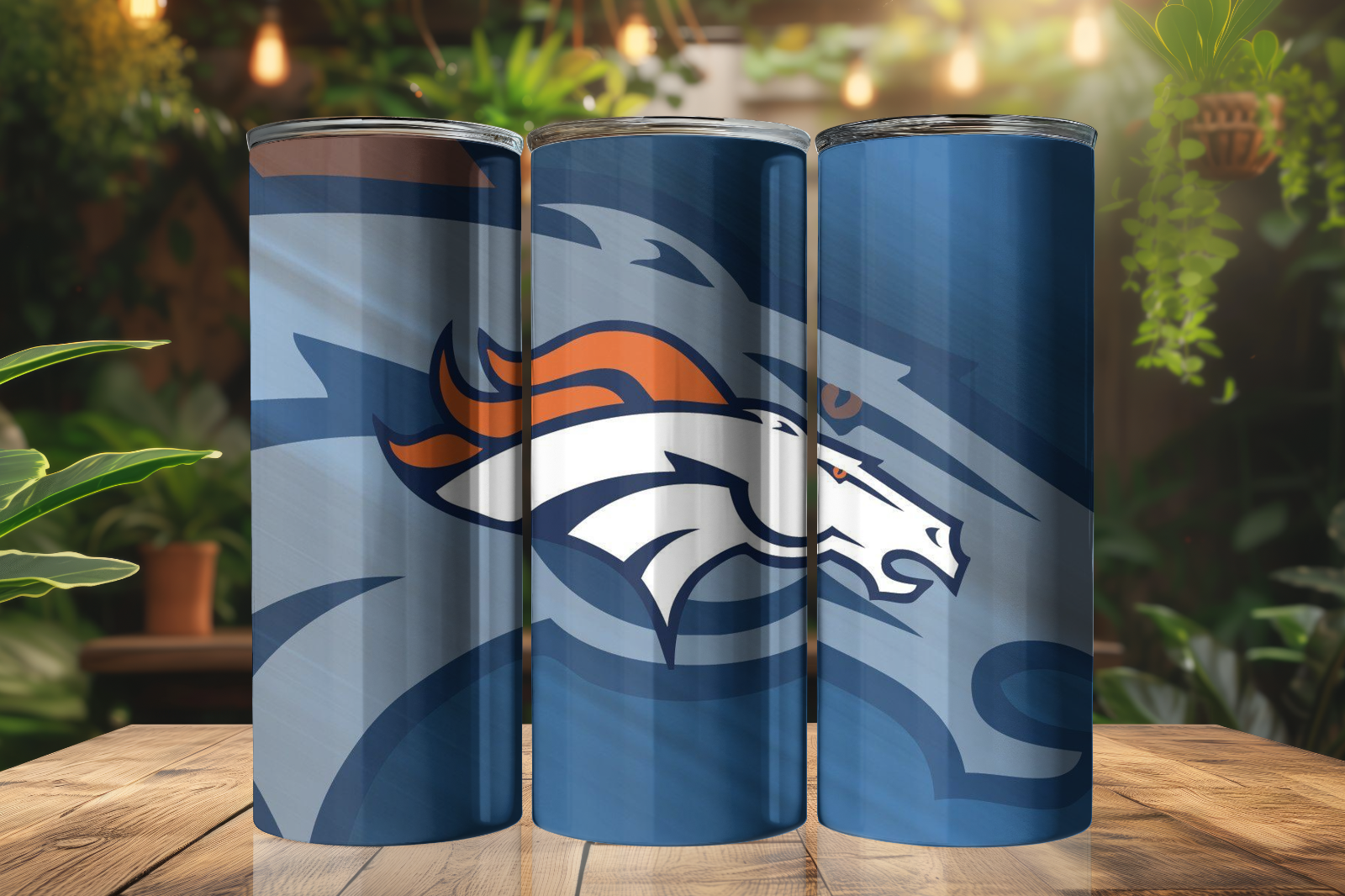 Tumbler Skinny 20oz With Lid - Denver Broncos - Nfl - Football