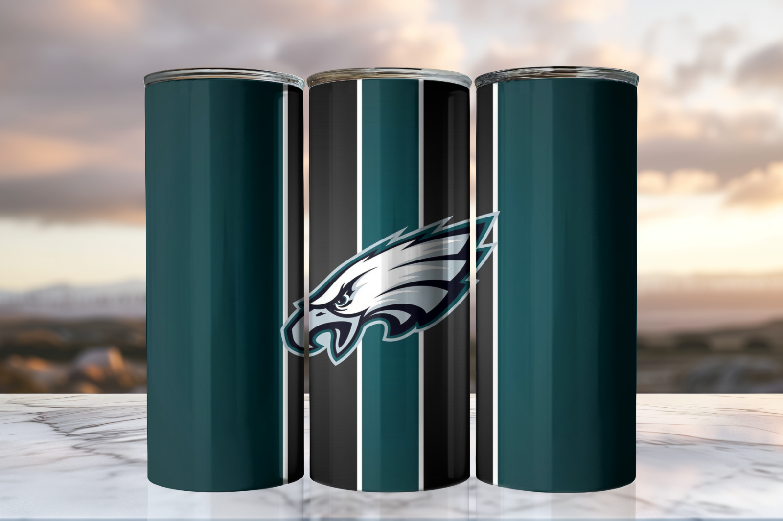 Tumbler Skinny 20oz With Lid - Philadelphia Eagles - Nfl - Football