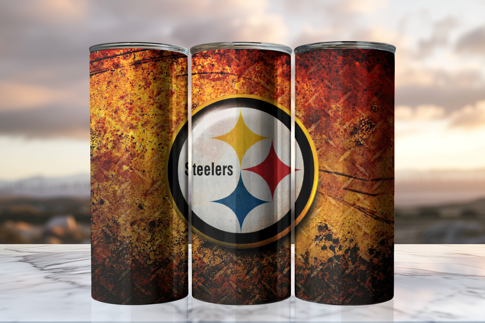 Tumbler Skinny 20oz With Lid - Pittsburgh Steelers - Nfl - Football