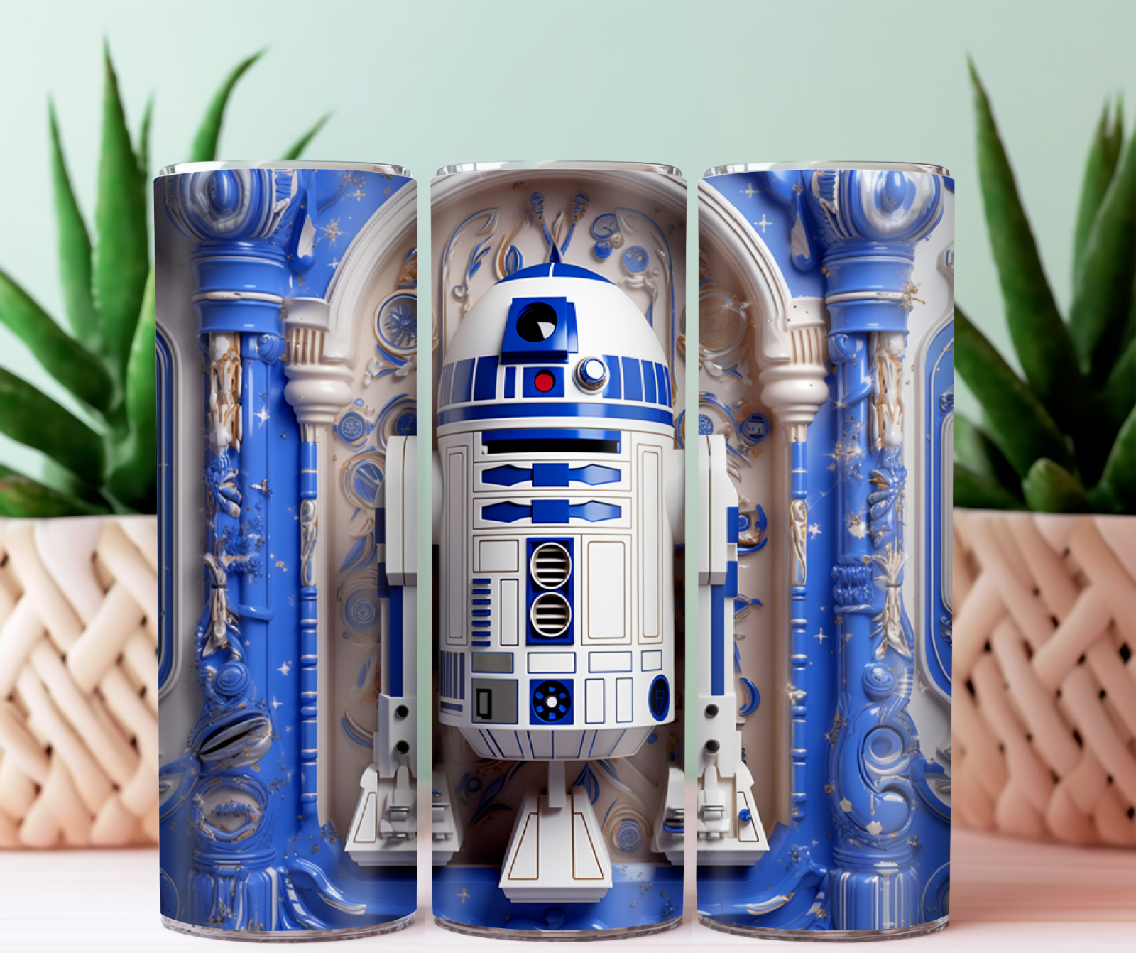 Tumbler Skinny 20oz With Lid - Star Wars R2d2