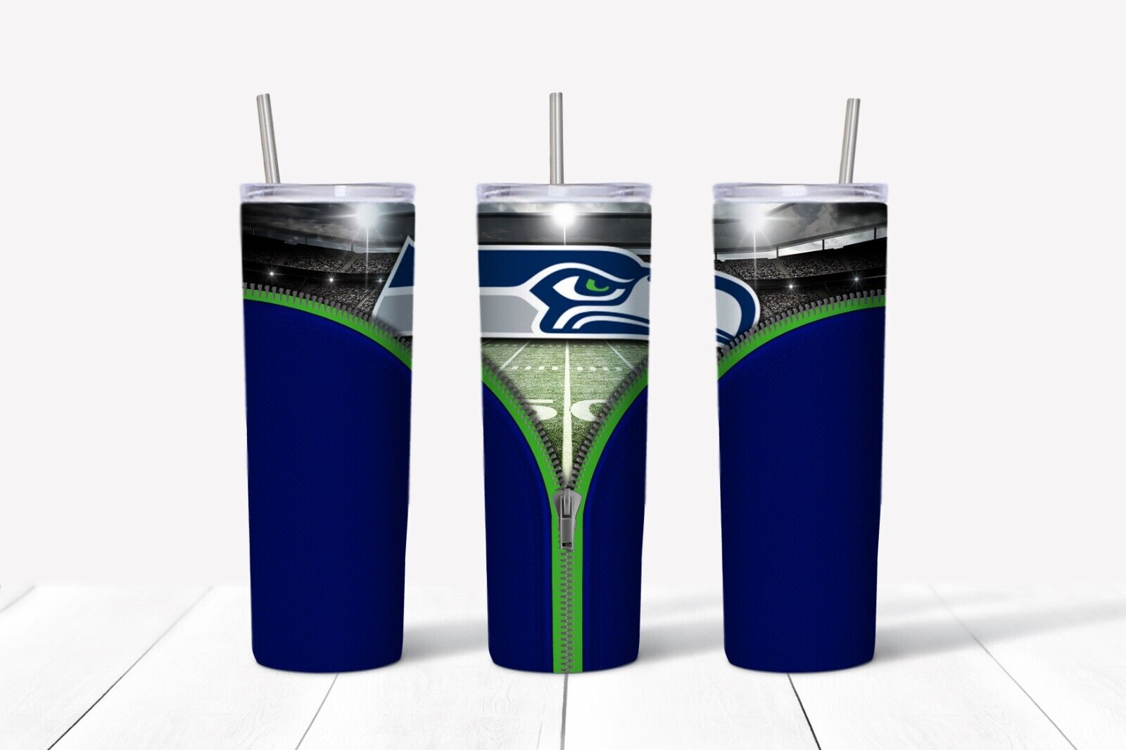 Tumbler Skinny 20oz With Lid - Zipper Seattle Seahawks - Nfl