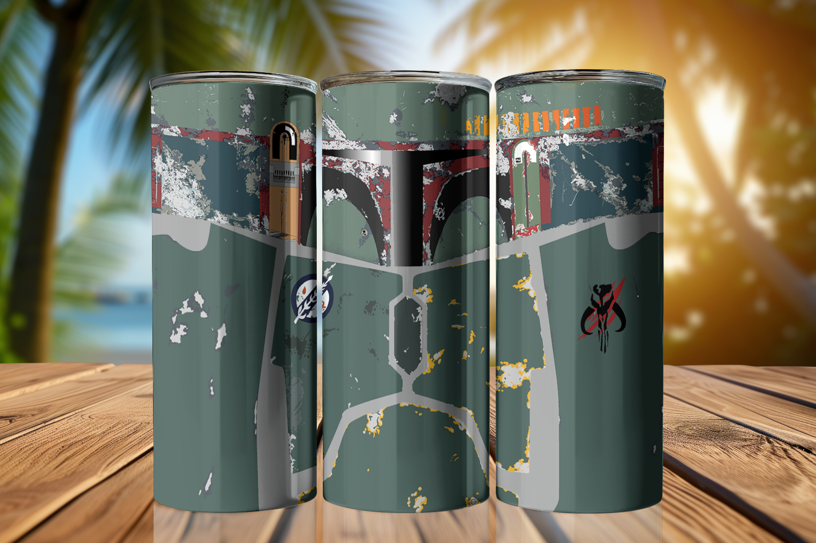 Tumbler Skinny 20oz With Lid Travel Cup - Star Wars Boba Fett