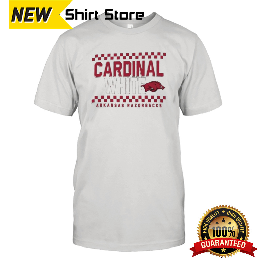 Arkansas Razorback Cardinal & White shirt