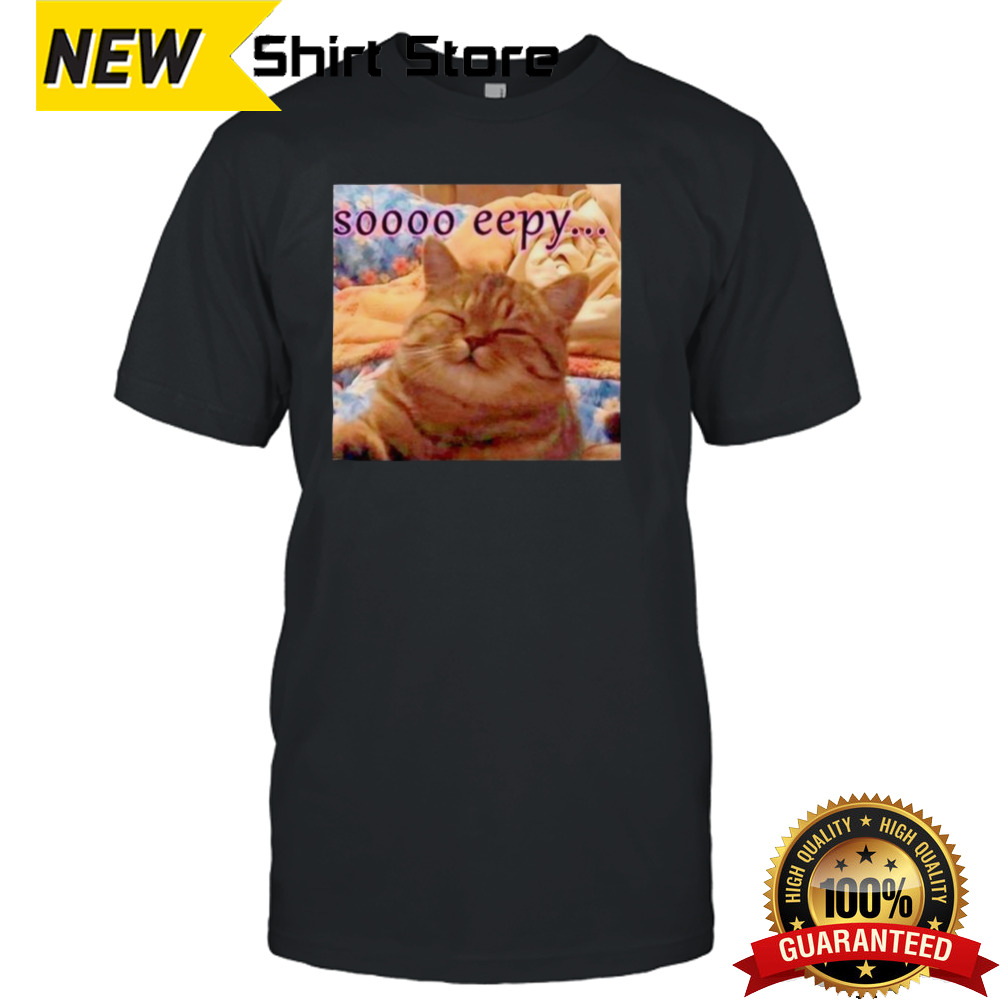 Cat soooo eepy meme shirt