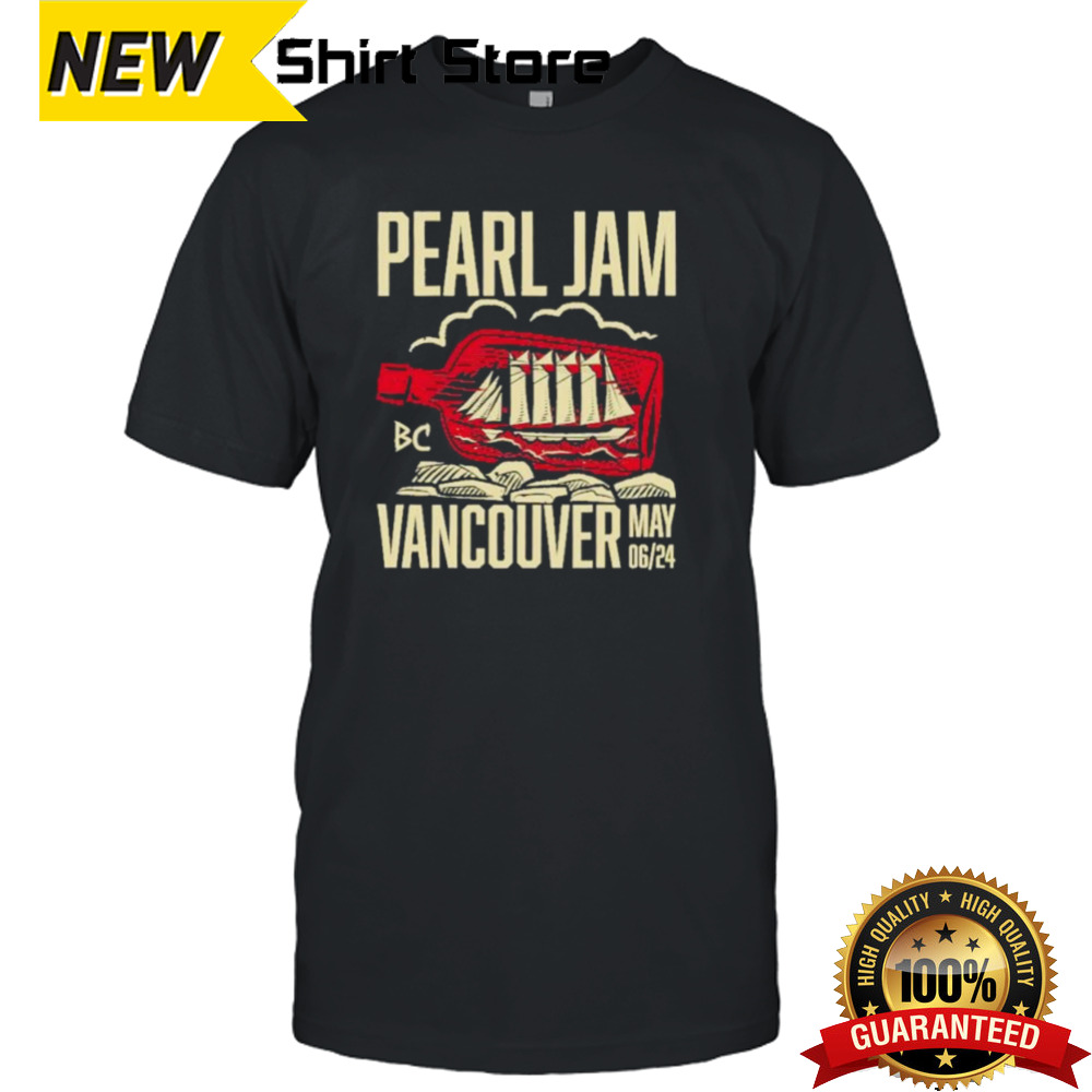 Pearl Jam Vancouver May 6 2024 Rogers Arena Event Shirt