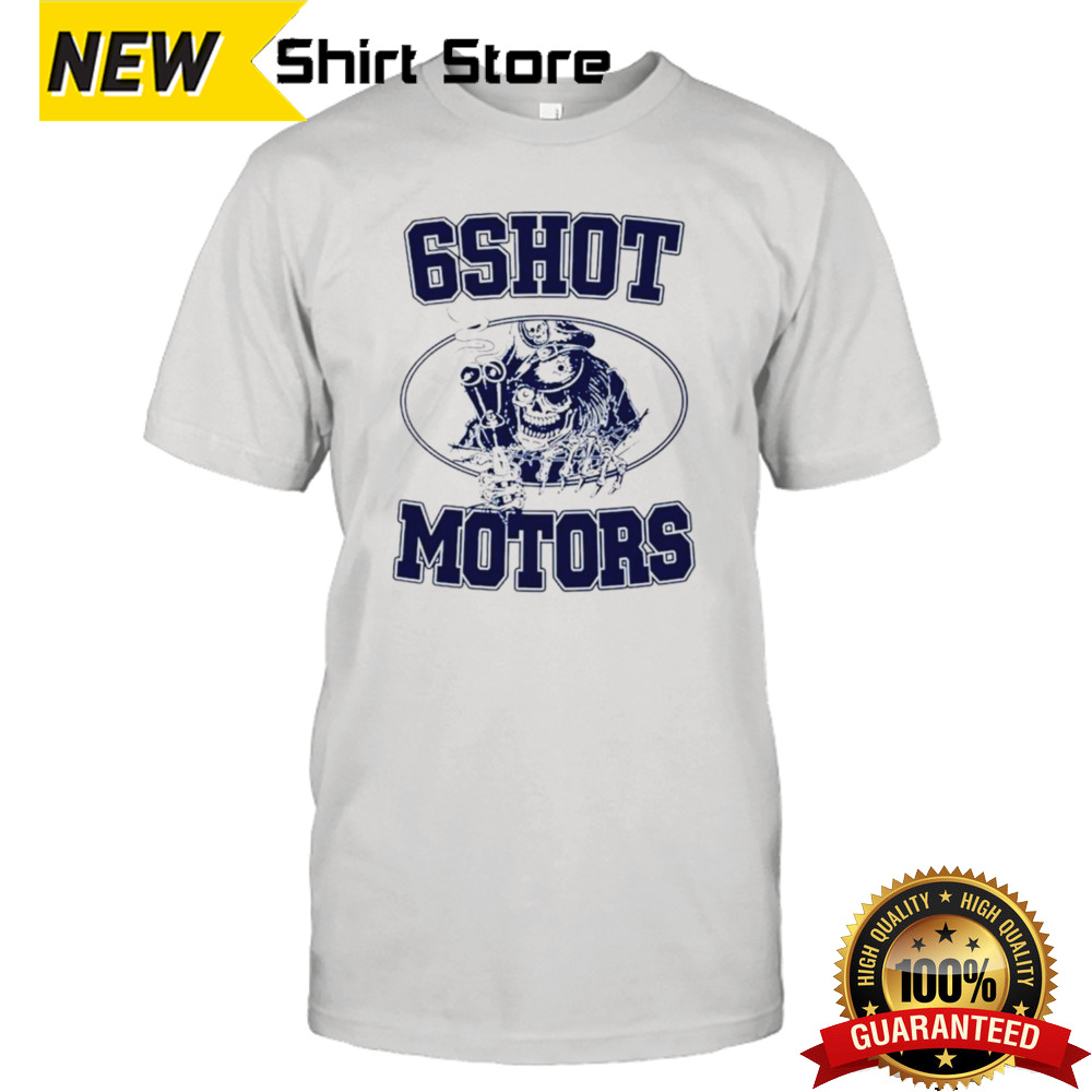 Pirates skeleton 6shot motors shirt