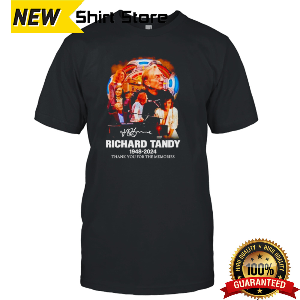 Richard Tandy 1948-2024 thank you for the memories signature shirt