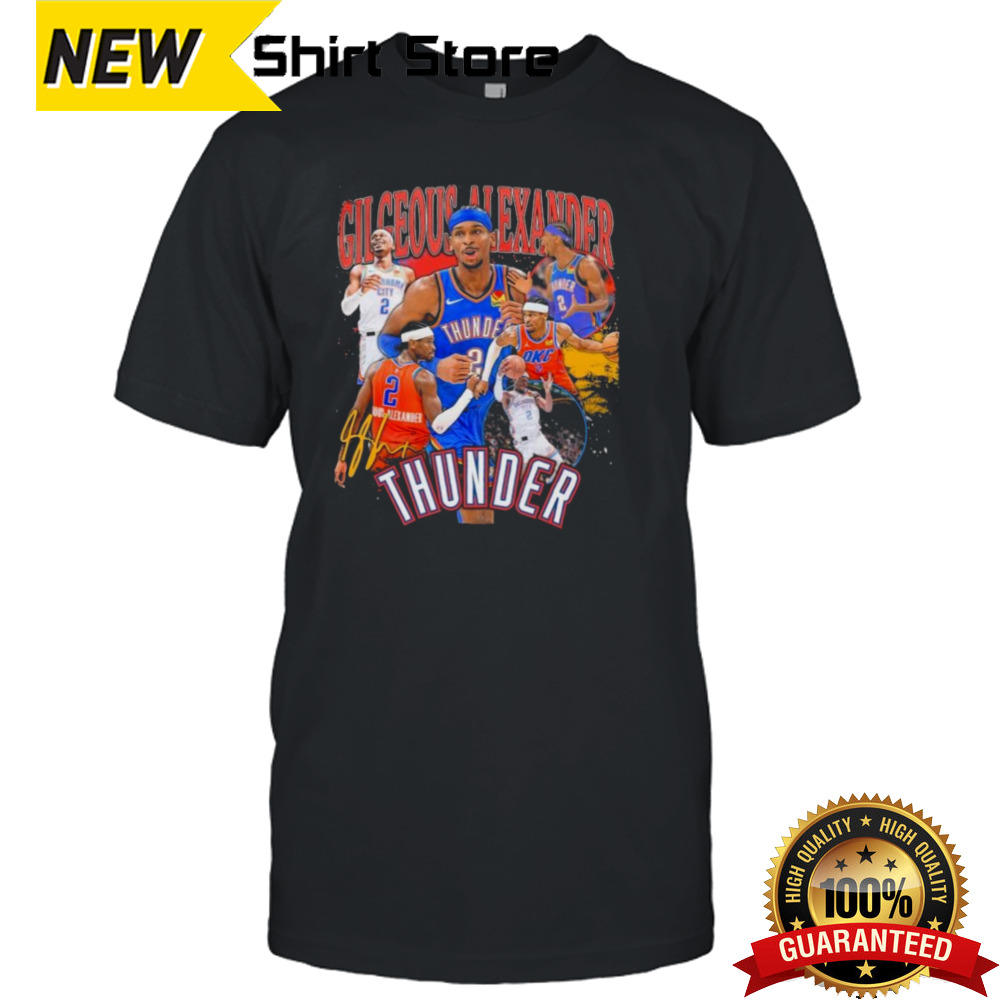 Shai Gilgeous-Alexander Oklahoma City Thunder Player Crossroads Vintage T-Shirt