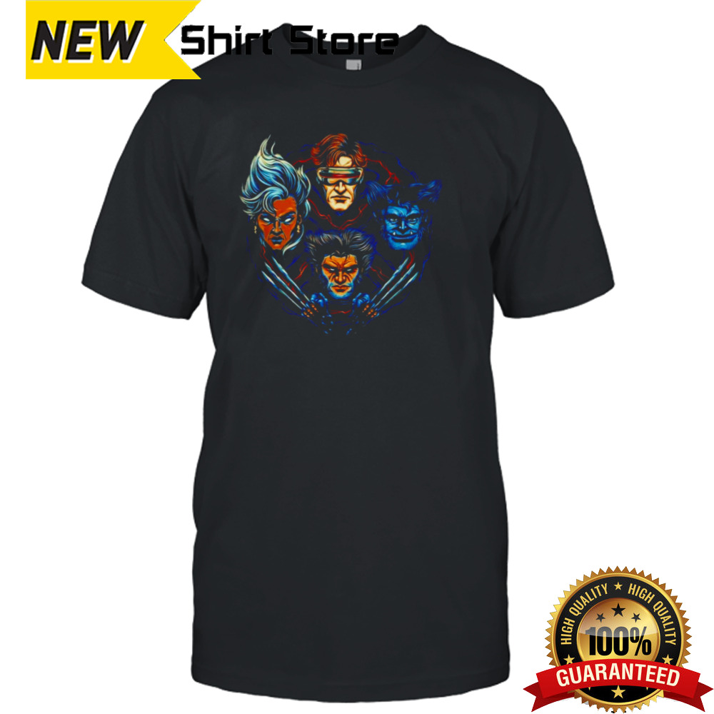 Storm Cyclops Beast and Wolverine mutant and proud shirt