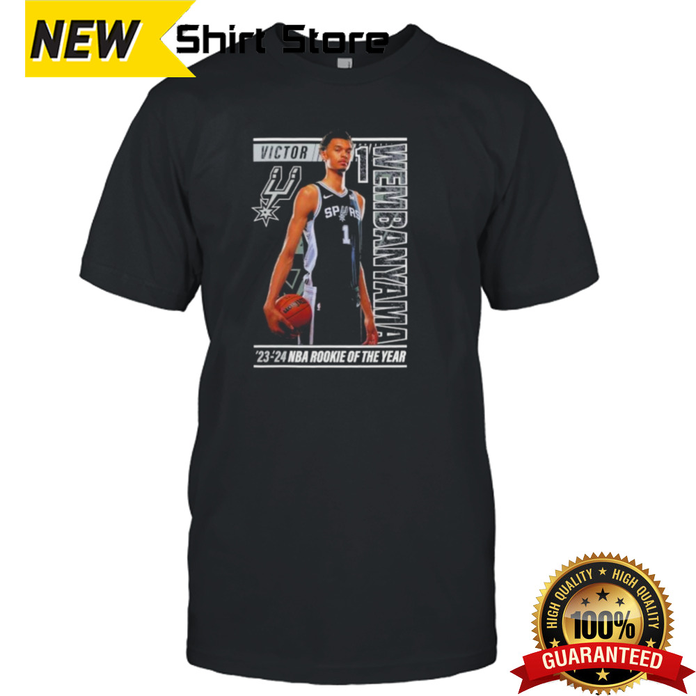 Victor Wembanyama San Antonio Spurs 2024 NBA Rookie of the Year Perimeter Shooting T-Shirt