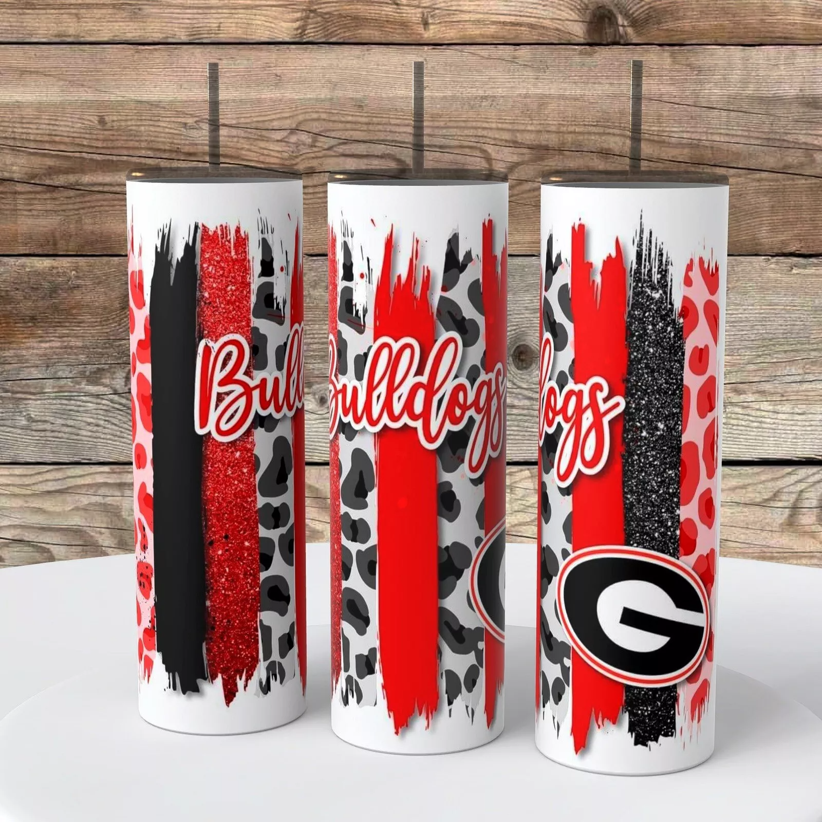 Georgia Bulldogs Tumbler 20 Ounce Insulated Coffee Cup