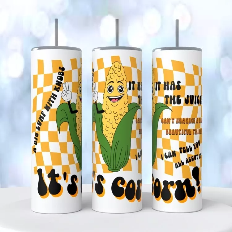 It's Corn Kid Song Image On A 20 Ounce Tumbler Insulated Coffee Cup