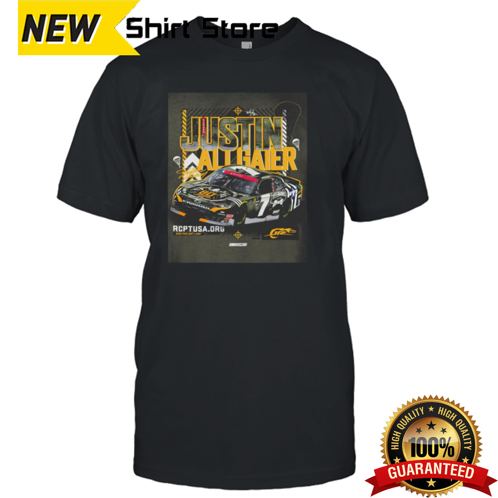 Justin Allgaier JR Motorsports Official Team Apparel RCPT Salutes Car shirt