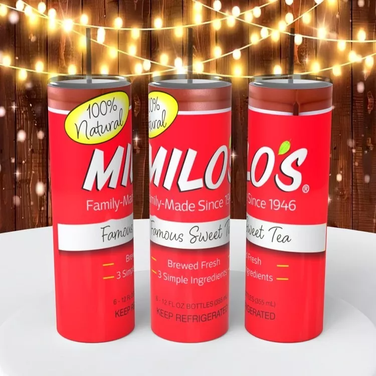 Milo's Iced Tea Brewed On A 20 Ounce Tumbler Insulated Coffee Cup