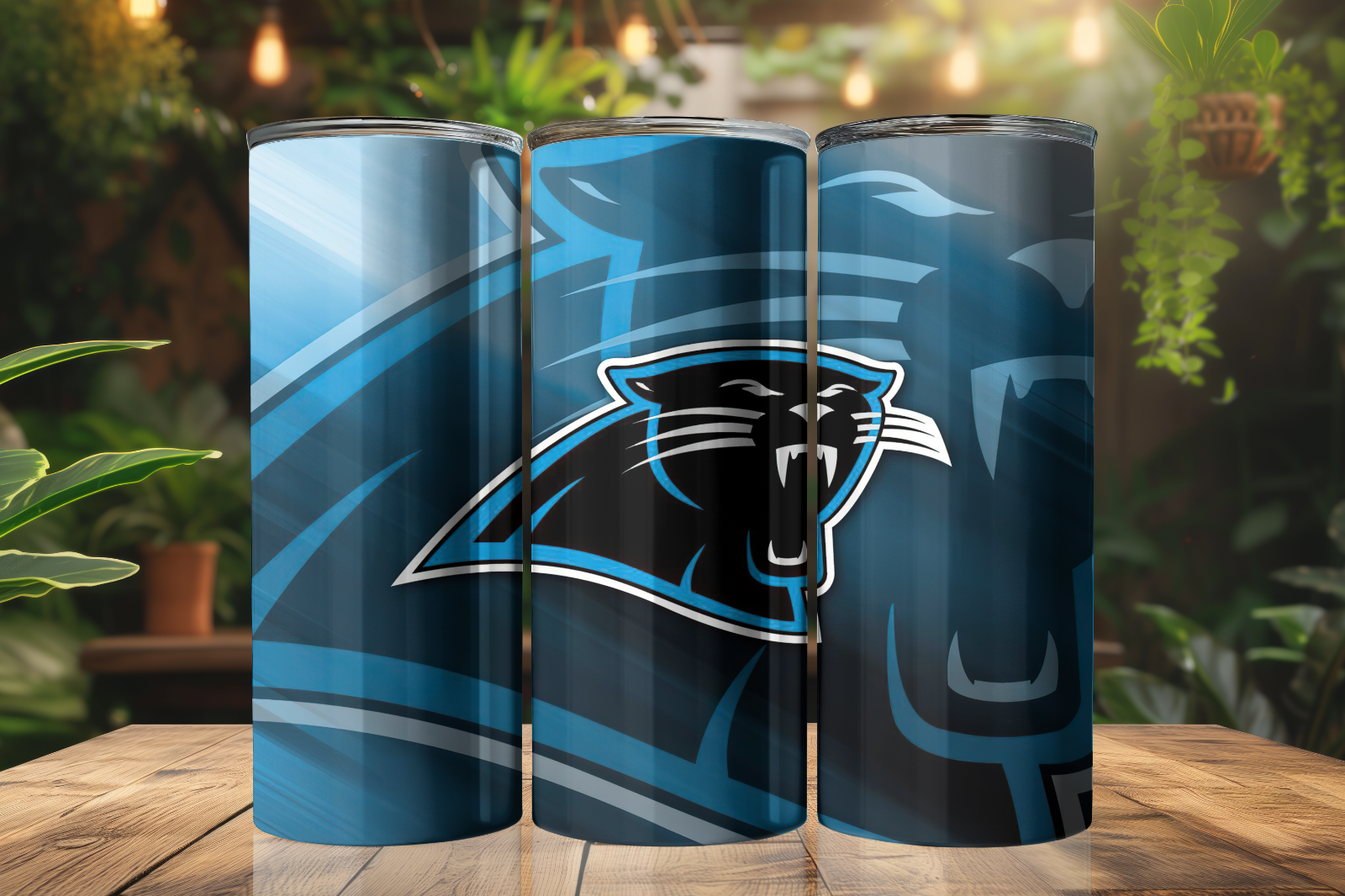 Tumbler Skinny 20oz With Lid - Carolina Panthers - Nfl - Football