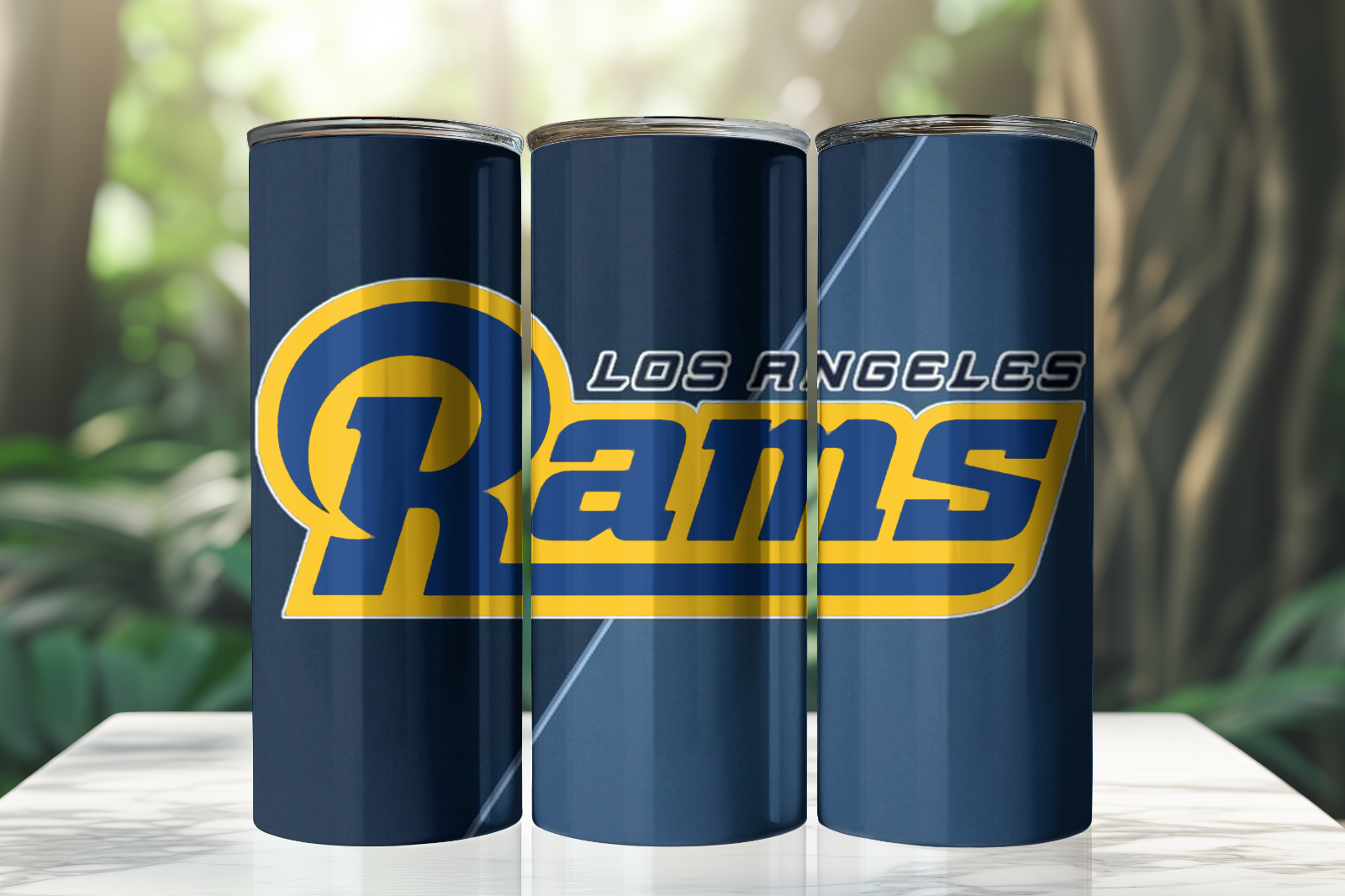 Tumbler Skinny 20oz With Lid - Los Angeles Rams - Nfl - Football