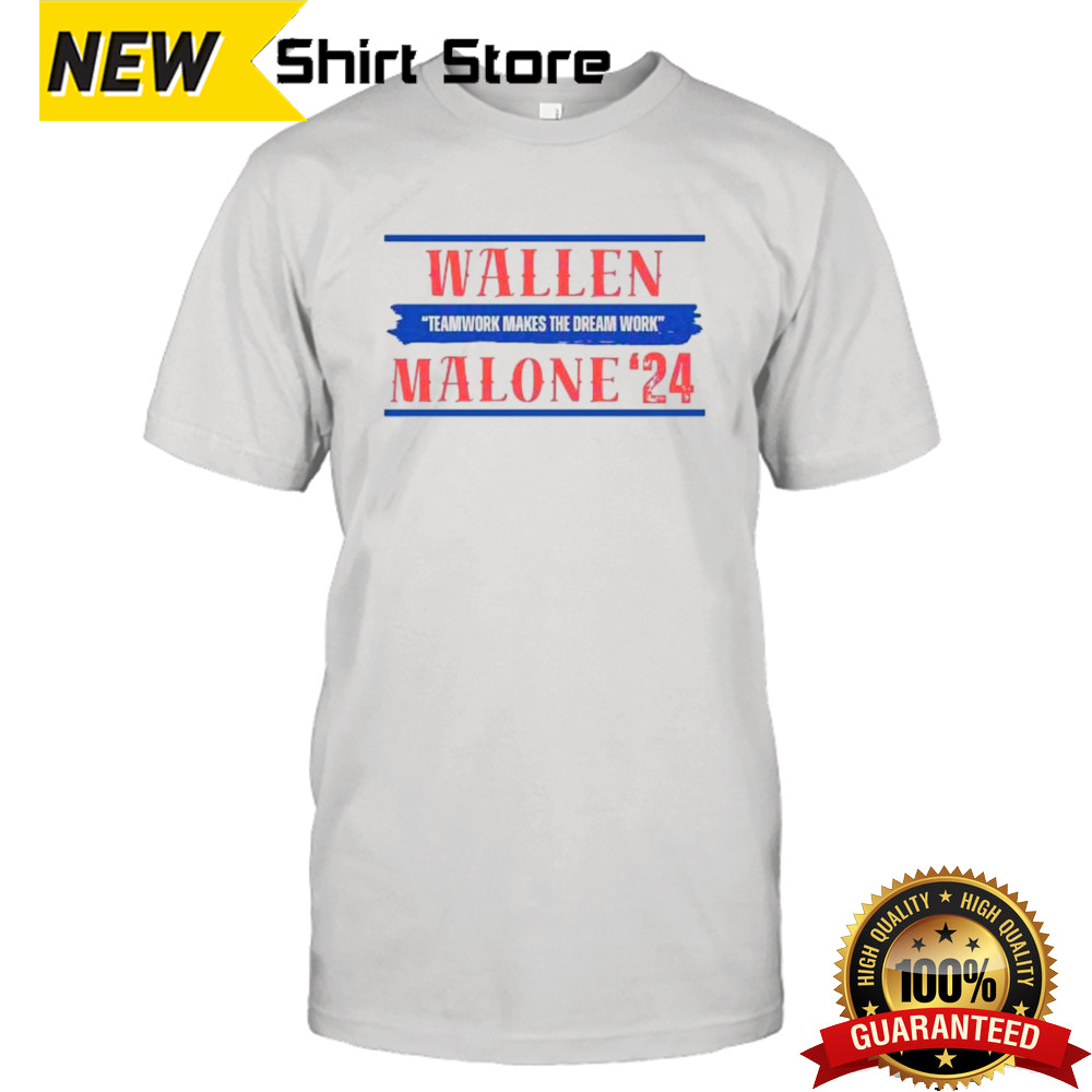 Wallen Malone 24 Teamwork Makes The Dream Work Shirt