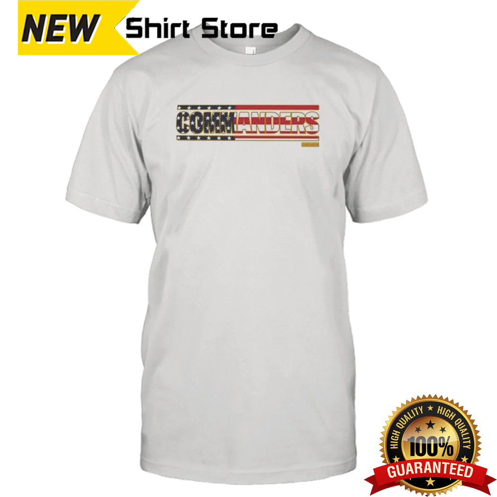 Washington Commanders Flag Script Franklin Shirt