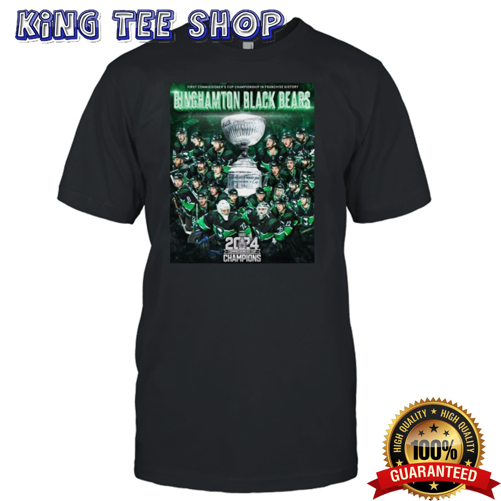 Binghamton Black Bears First Commissioner’S Cup Championship In Franchise History 2024 Champions Tee Binghamton Black Bears First Commissioner’S Cup Championship In Franchise History 2024 Champions Tee