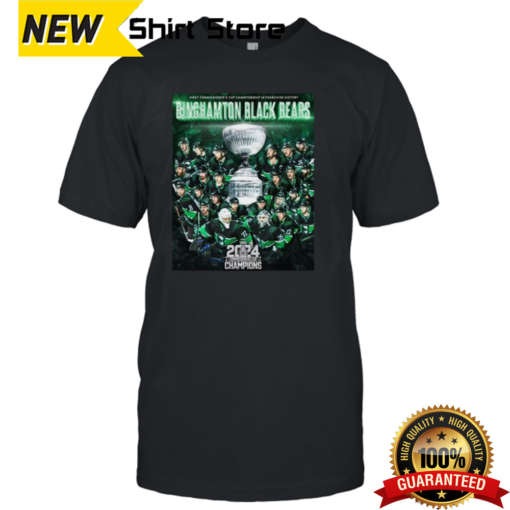 Binghamton Black Bears First Commissioner’s Cup Championship In Franchise History 2024 Champions Shirt