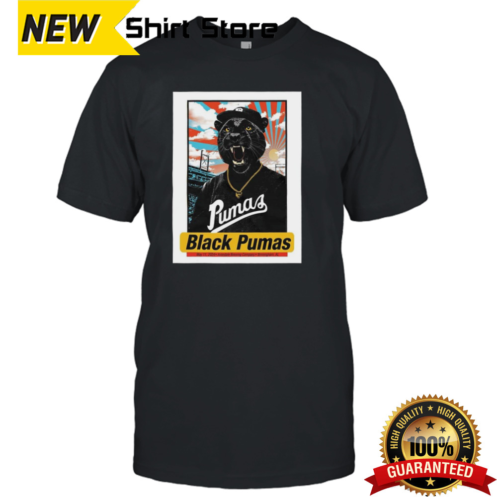 Black Pumas May 11 2024 Avondale Brewing Company Birmingham AL The Great Posters T-Shirt