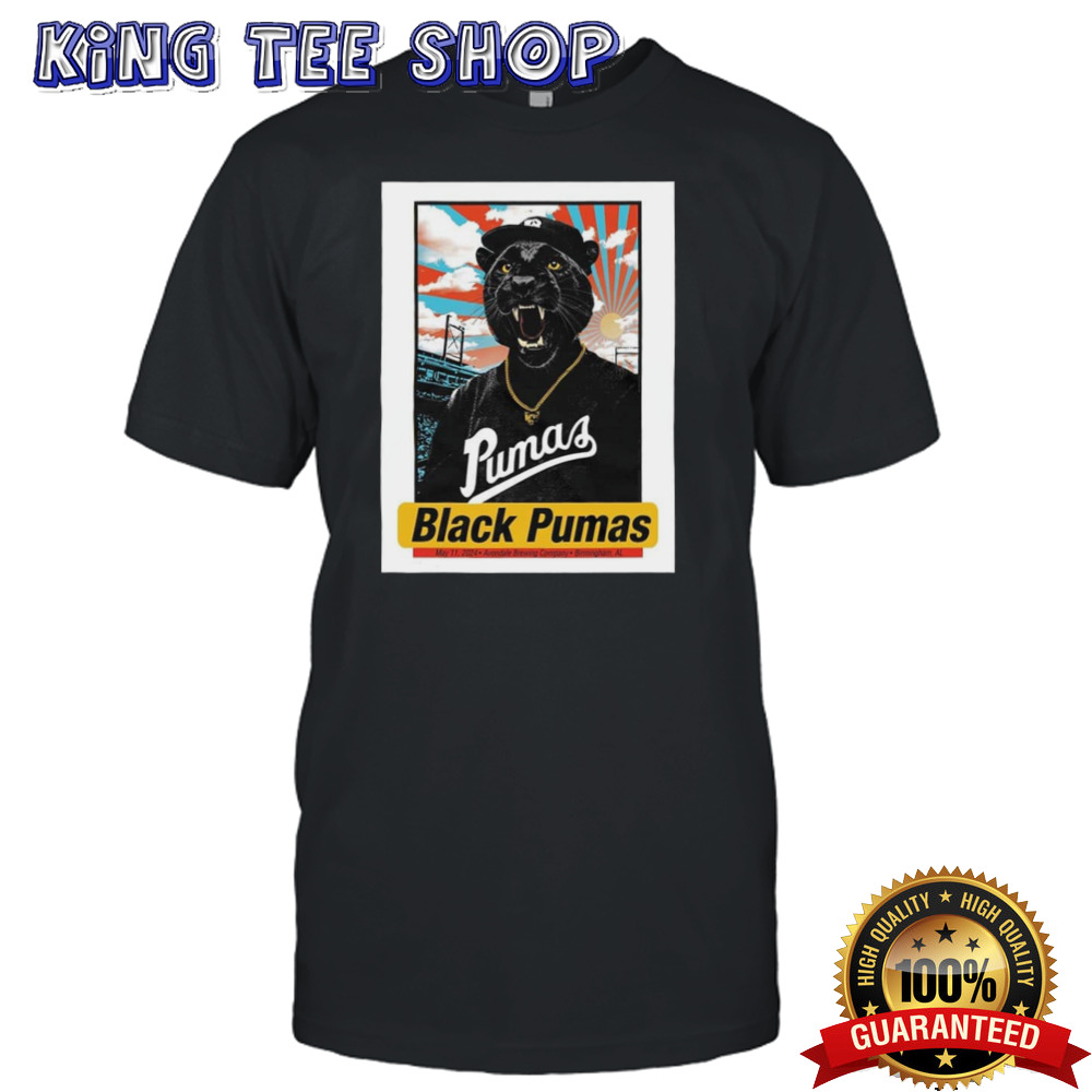Black Pumas May 11 2024 Avondale Brewing Company Birmingham AL The Great Posters Tee