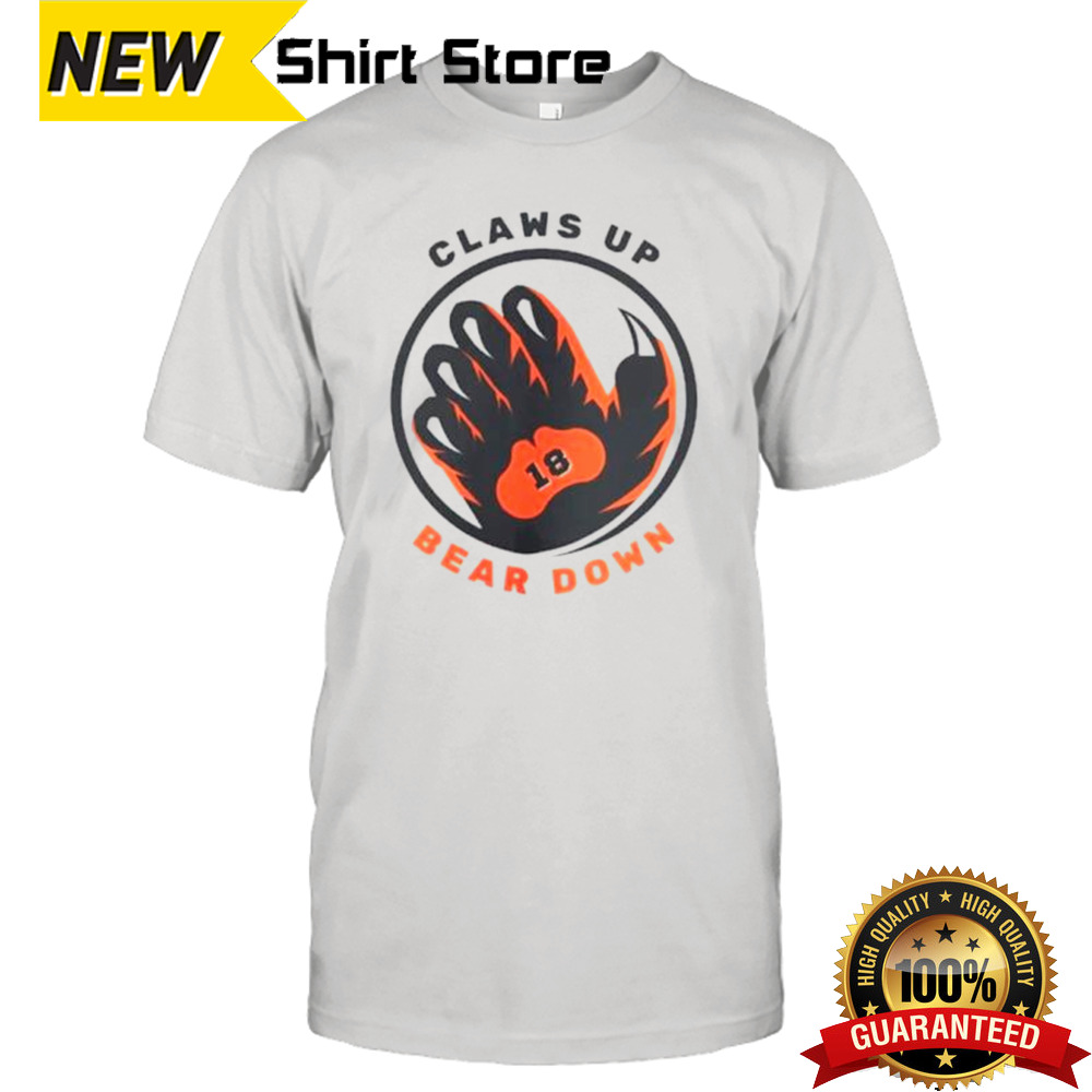 Caleb Williams Chicago Bears claws up bear down shirt