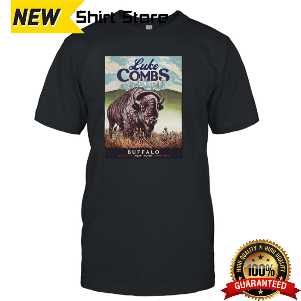 Luke Combs Buffalo April 19 2024 New York Highmark Stadium T-Shirt