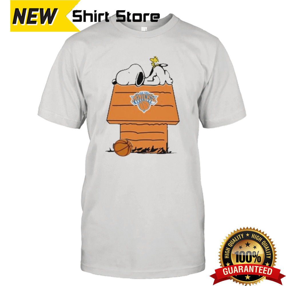 New York Knicks Nba Basketball Snoopy Woodstock House 2024 T-shirt