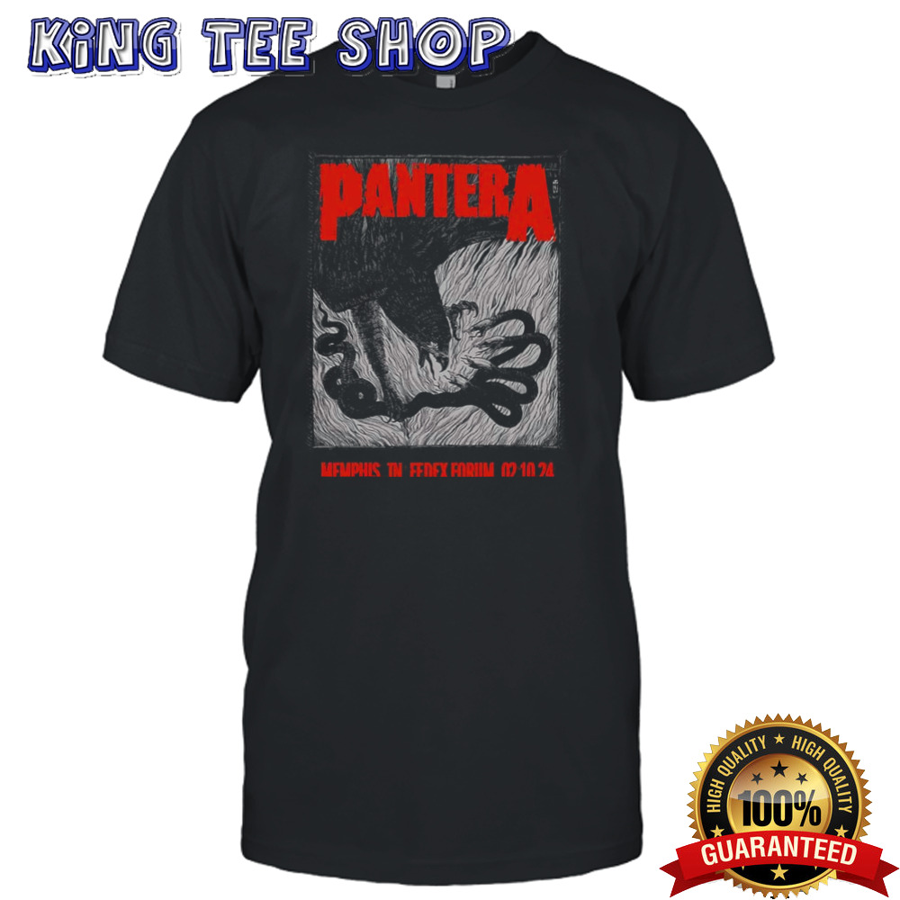 Pantera Memphis February 10 2024 Memphis TN Fedex Forum Tee