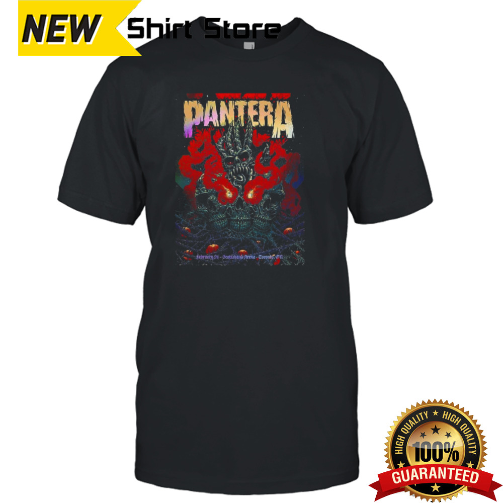 Pantera Toronto February 26 2024 Rainbow Foil Scotiabank Arena T-Shirt