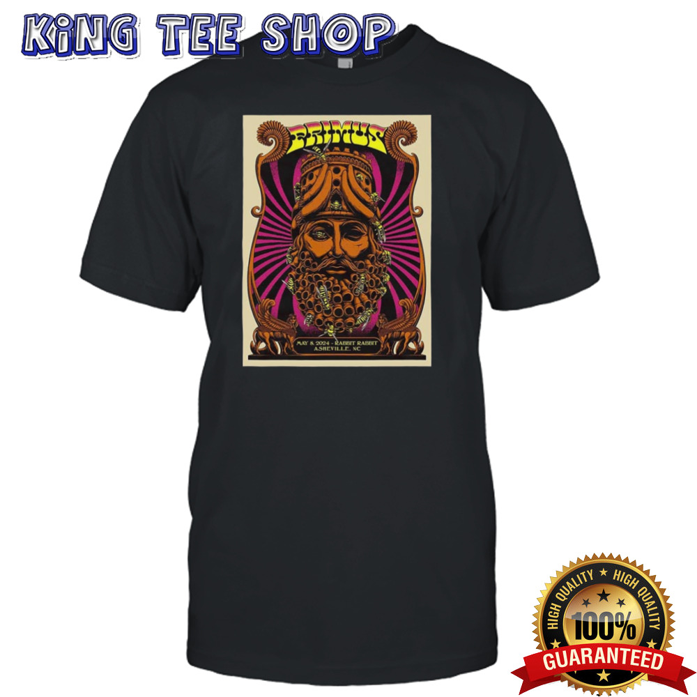 Primus May 8 2024 Rabbit Rabbit Asheville NC Tonight’S Show Limited Edition Tee
